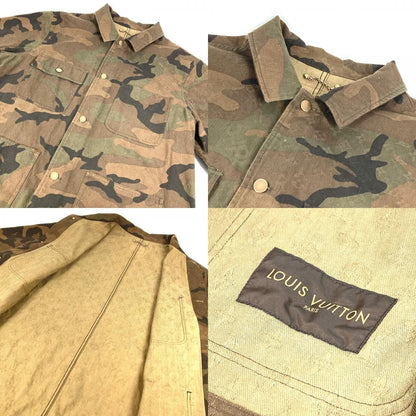 Louis Vuitton Louis Vuitton Jacket Camouflage Denim Trucker Cotton