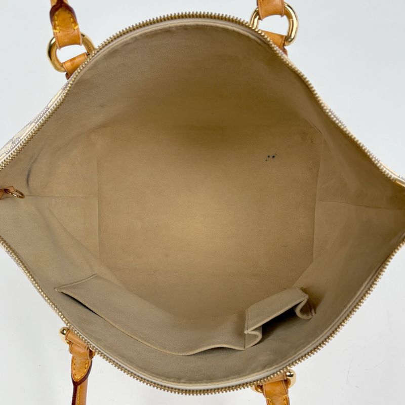 Louis Vuitton Saleya MM Handbag Tote Bag Damier Azure White N51185 Women