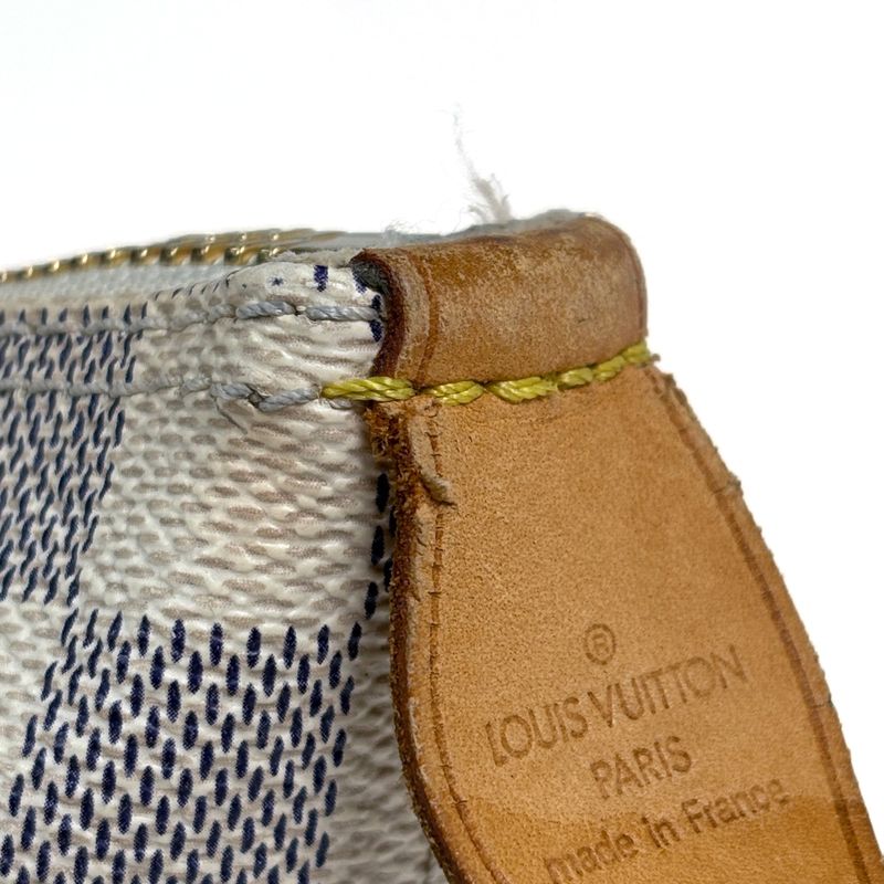 Louis Vuitton Saleya MM Handbag Tote Bag Damier Azure White N51185 Women