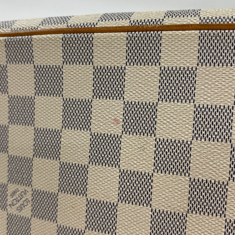 Louis Vuitton Saleya MM Handbag Tote Bag Damier Azure White N51185 Women