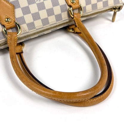 Louis Vuitton Saleya MM Handbag Tote Bag Damier Azure White N51185 Women