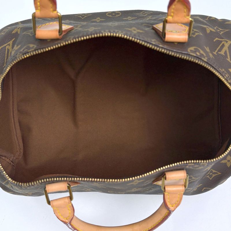Louis Vuitton Speedy 35 Boston Bag Commuter Handbag Monogram Brown M41524 Women