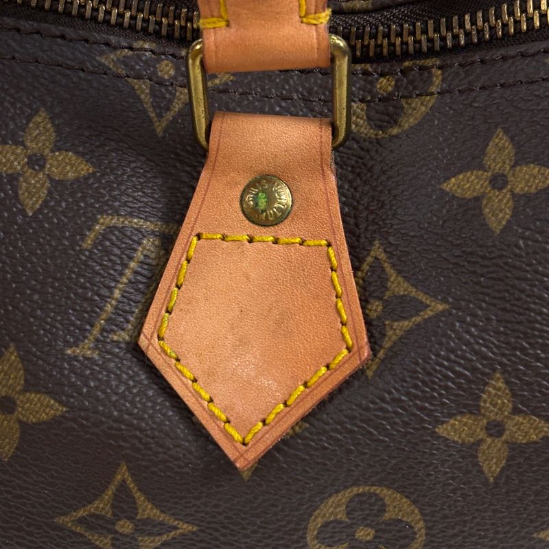 Louis Vuitton Speedy 35 Boston Bag Commuter Handbag Monogram Brown M41524 Women