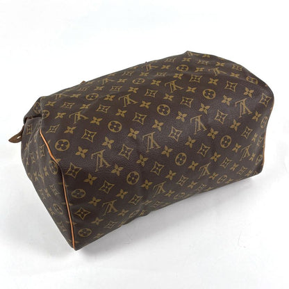 Louis Vuitton Speedy 35 Boston Bag Commuter Handbag Monogram Brown M41524 Women