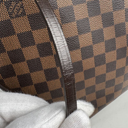 Louis Vuitton Neverfull MM Shoulder Bag Shopping Tote Bag Damier Brown N51105