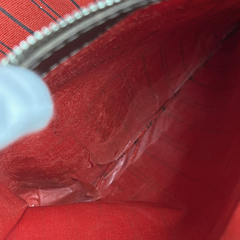 Louis Vuitton Neverfull MM Shoulder Bag Shopping Tote Bag Damier Brown N51105