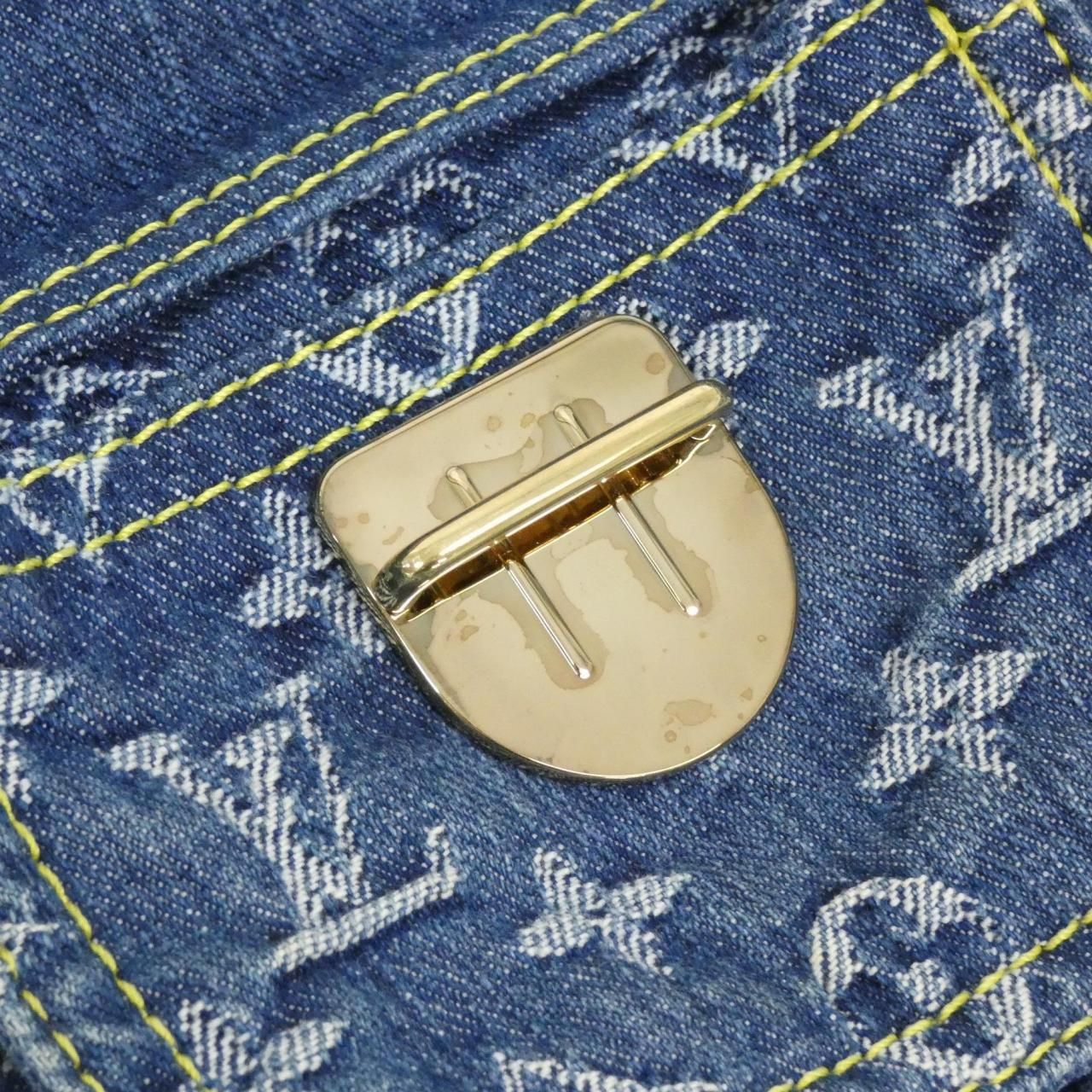 Vintage Louis Vuitton Monogram Denim Baggy GM M95048+j54316 Shoulder Bag