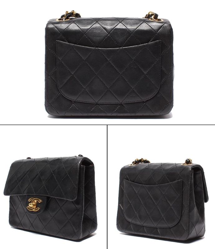 Chanel Chain Shoulder Bag Single Flap Single Chain Gold Hardware Matelasse 17