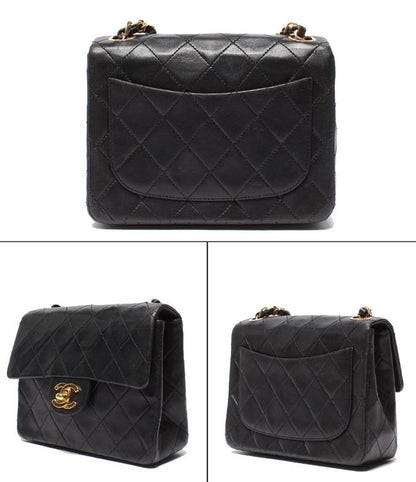 Chanel Chain Shoulder Bag Single Flap Single Chain Gold Hardware Matelasse 17