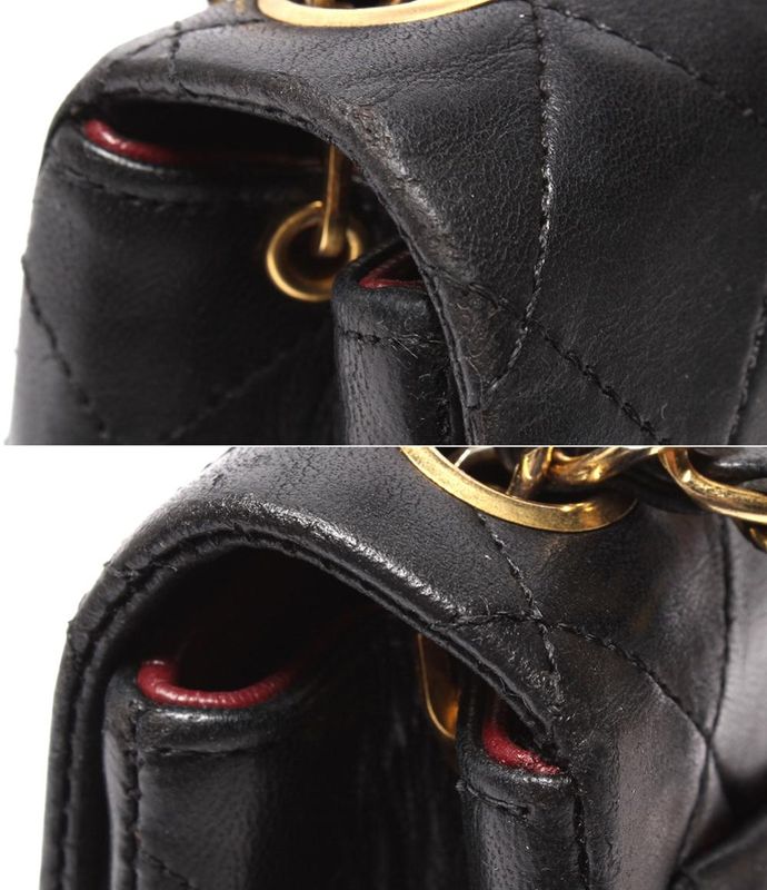 Chanel Chain Shoulder Bag Single Flap Single Chain Gold Hardware Matelasse 17