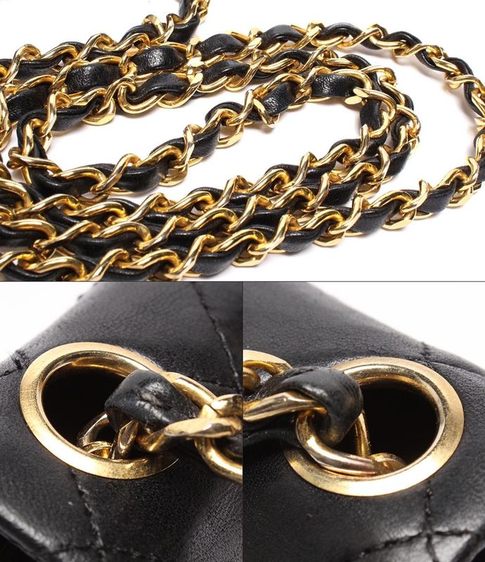 Chanel Chain Shoulder Bag Single Flap Single Chain Gold Hardware Matelasse 17