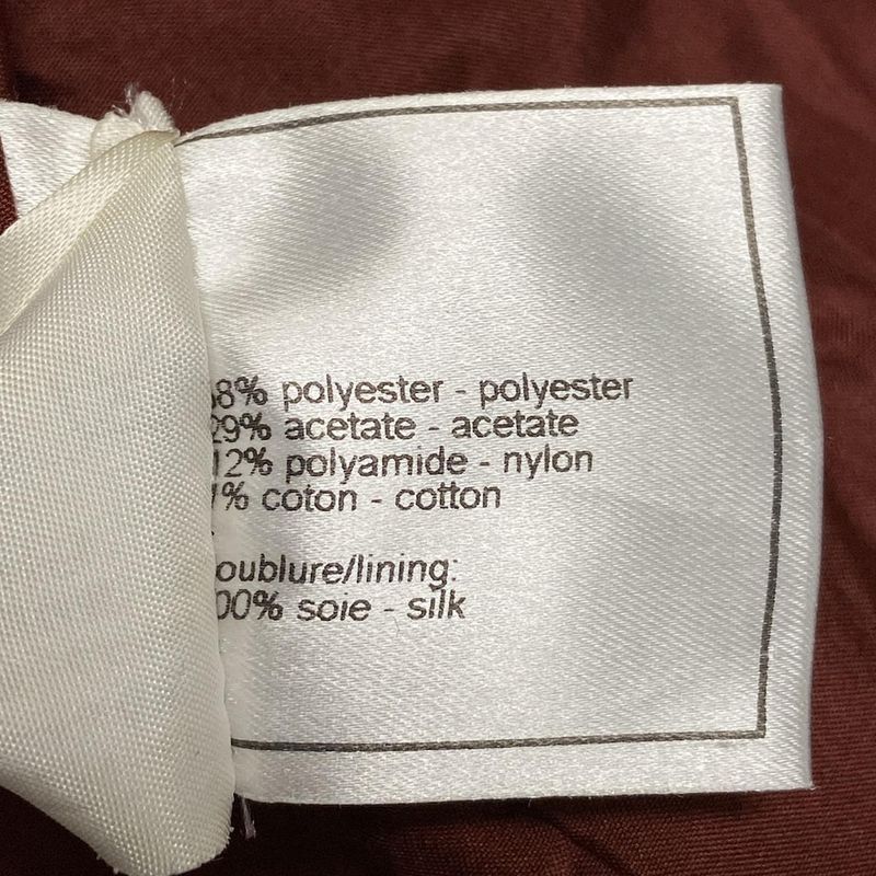 Chanel Blouson Size 36 S Women's P15991 Bordeaux Long Sleeve Quilted Zip Up