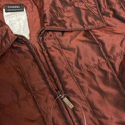 Chanel Blouson Size 36 S Women's P15991 Bordeaux Long Sleeve Quilted Zip Up