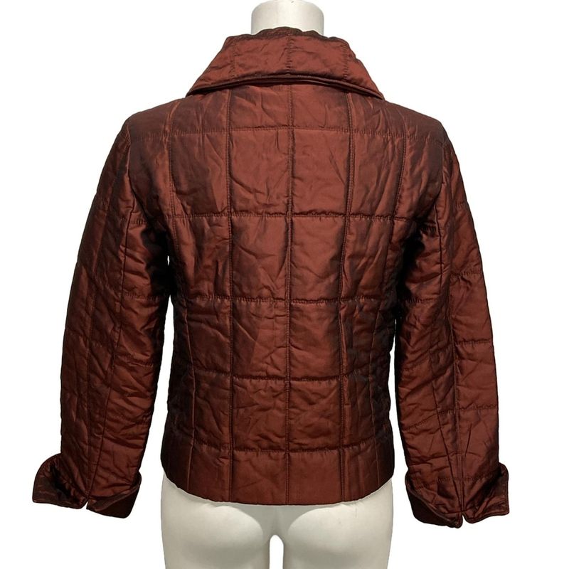 Chanel Blouson Size 36 S Women's P15991 Bordeaux Long Sleeve Quilted Zip Up