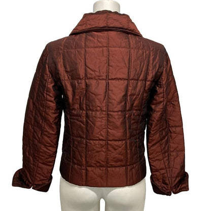 Chanel Blouson Size 36 S Women's P15991 Bordeaux Long Sleeve Quilted Zip Up