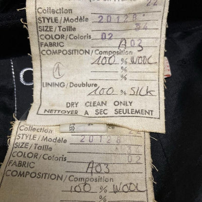 Chanel Skirt Suit Size 34 S Ladies - 20128 Black Collarless Wool