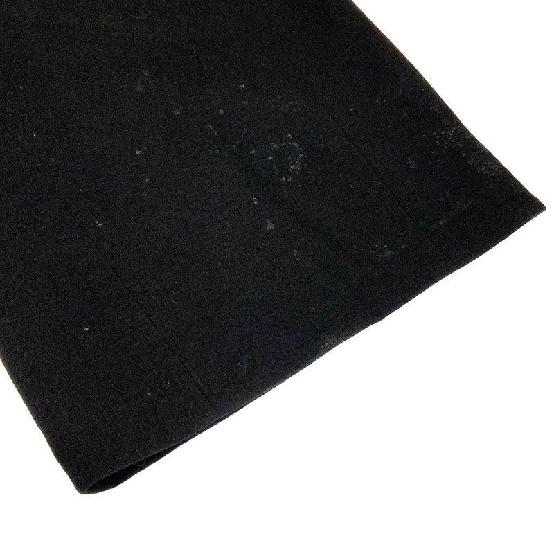 Chanel Skirt Suit Size 34 S Ladies - 20128 Black Collarless Wool