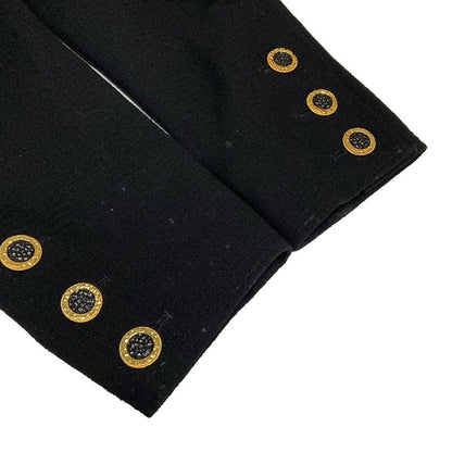 Chanel Skirt Suit Size 34 S Ladies - 20128 Black Collarless Wool