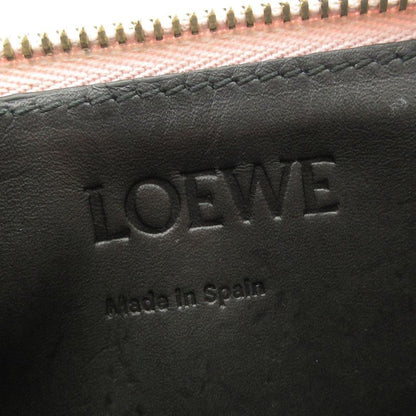 Loewe Coin Case Anagram Pattern Pink Shape Stamped With Card Case Leather