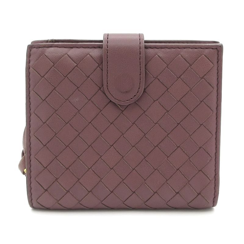 Bottega Veneta Bifold Wallet Zip-around Wallet 121059 Dark Brown Leather