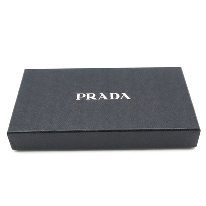 Prada Long Wallet - 1ml506 Beige Round Zipper Leather