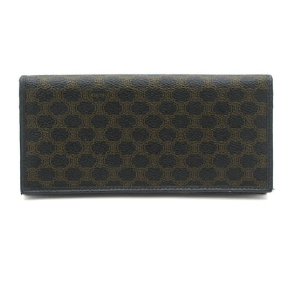 Celine Long Wallet - Black And Dark Brown