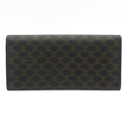 Celine Long Wallet - Black And Dark Brown