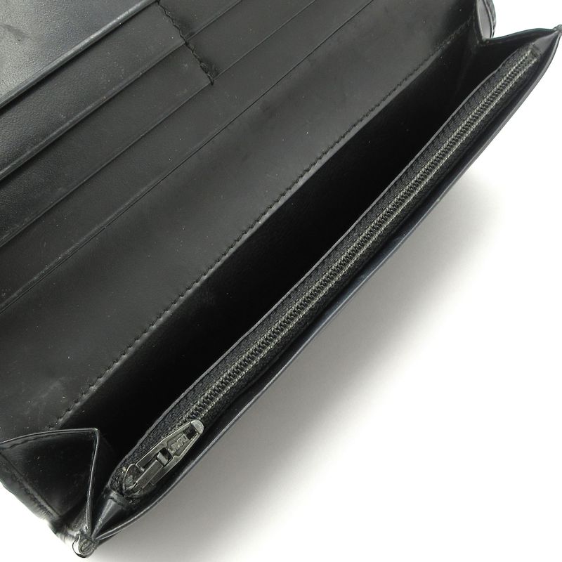 Celine Long Wallet - Black And Dark Brown