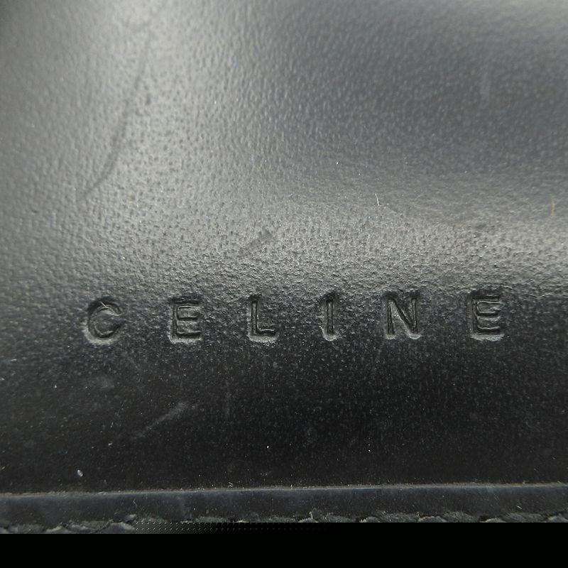 Celine Long Wallet - Black And Dark Brown