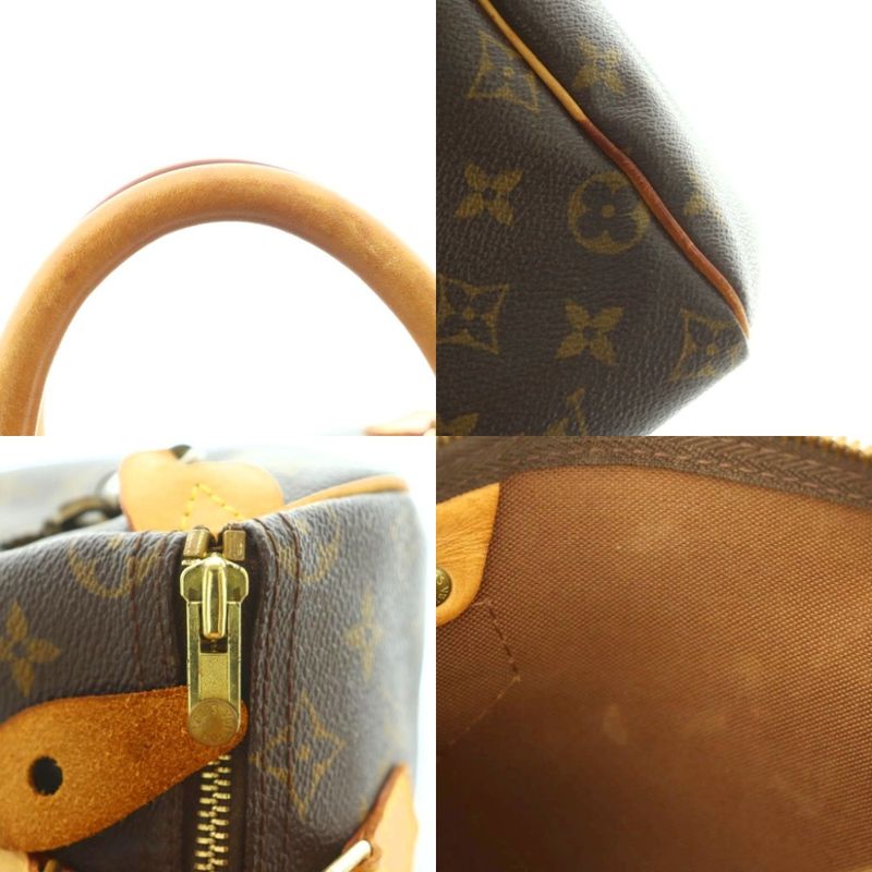 Louis Vuitton Speedy 25 Handbag Monogram Pattern Brown Beige M41528 MI - OS - OH