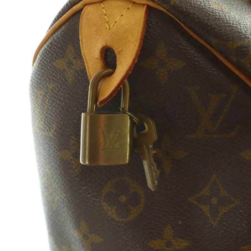 Louis Vuitton Speedy 25 Handbag Monogram Pattern Brown Beige M41528 MI - OS - OH
