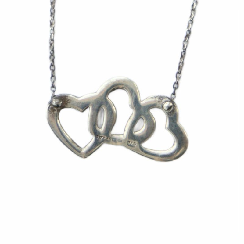 Tiffany & Co Tiffany & CO Triple Heart Necklace Accessory Pendant Logo Silver925 Silver Color -.
