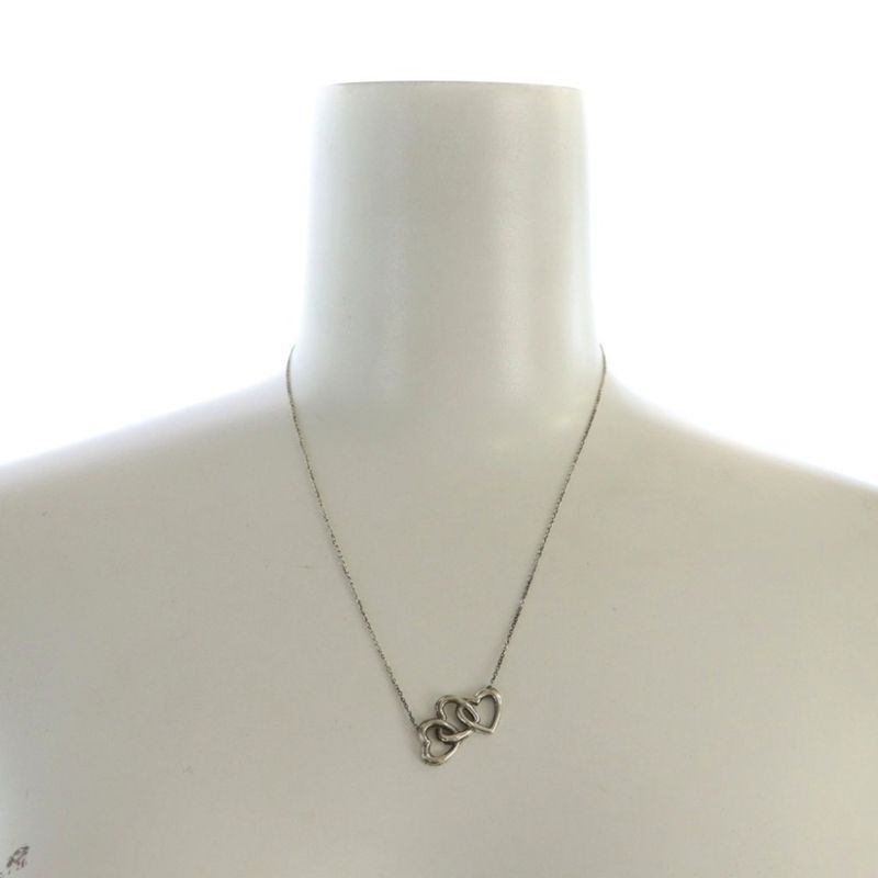 Tiffany & Co Tiffany & CO Triple Heart Necklace Accessory Pendant Logo Silver925 Silver Color -.