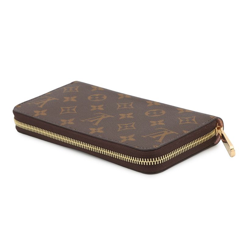 Louis Vuitton Wallet Monogram Zippy Round Rose Ballerine