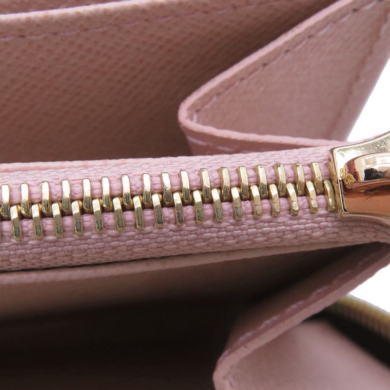Louis Vuitton Wallet Monogram Zippy Round Rose Ballerine