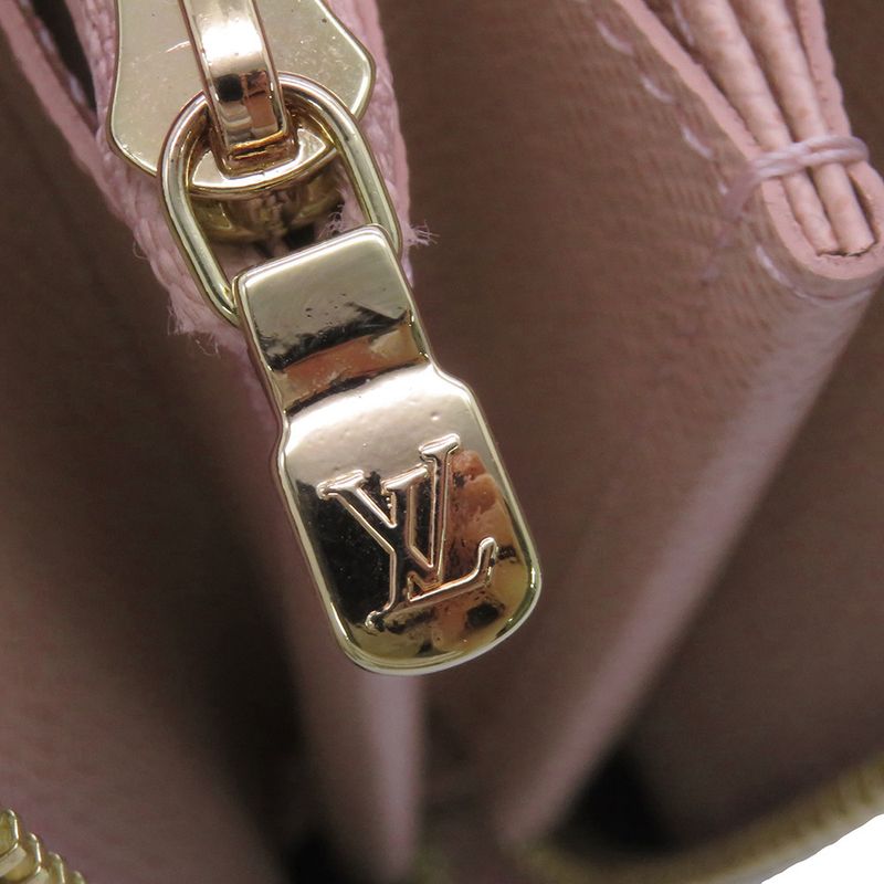 Louis Vuitton Wallet Monogram Zippy Round Rose Ballerine
