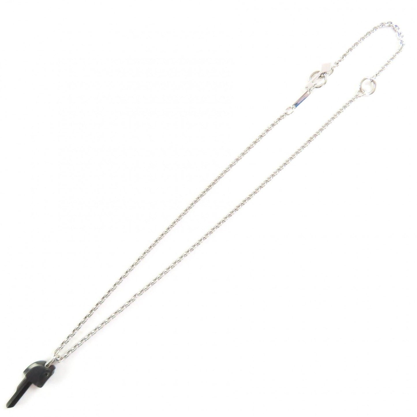 Extremely ◇Hermes Cle Cheval Necklace Metal Pendant