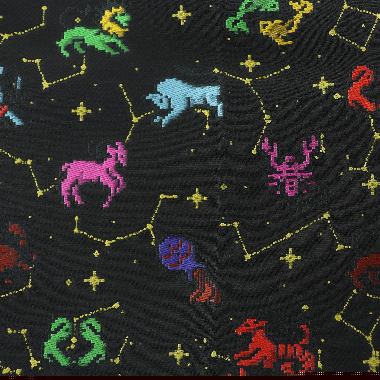 Unused Itemchristian Dior 241p13a7203 Lining 100% Silk Pixel Zodiac Center