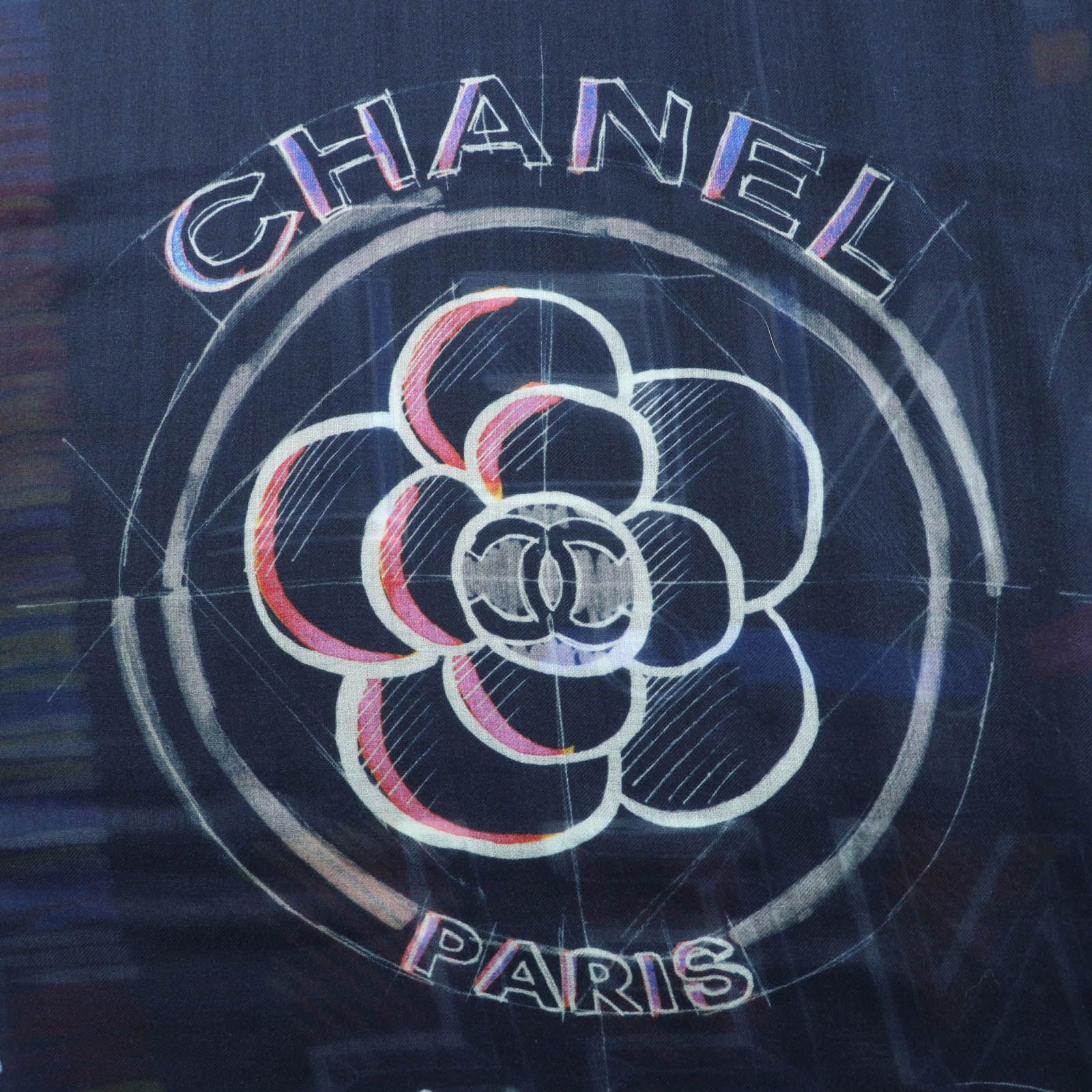 Extremely Chanel 19p 100% Cashmere Allover Coco