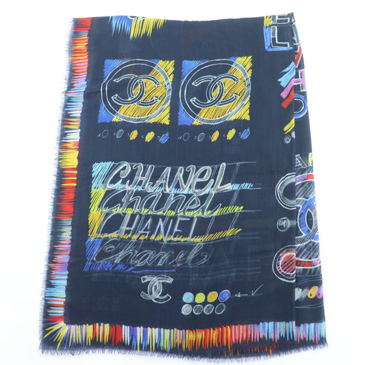 Extremely Chanel 19p 100% Cashmere Allover Coco