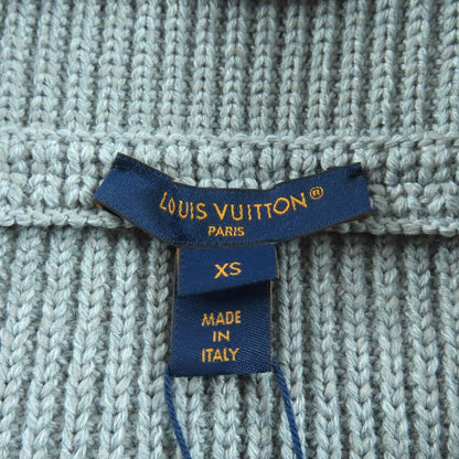 Unused Itemlouis Vuitton 24aw Leather with Logo Patch Side Zip Trapezoid Knit