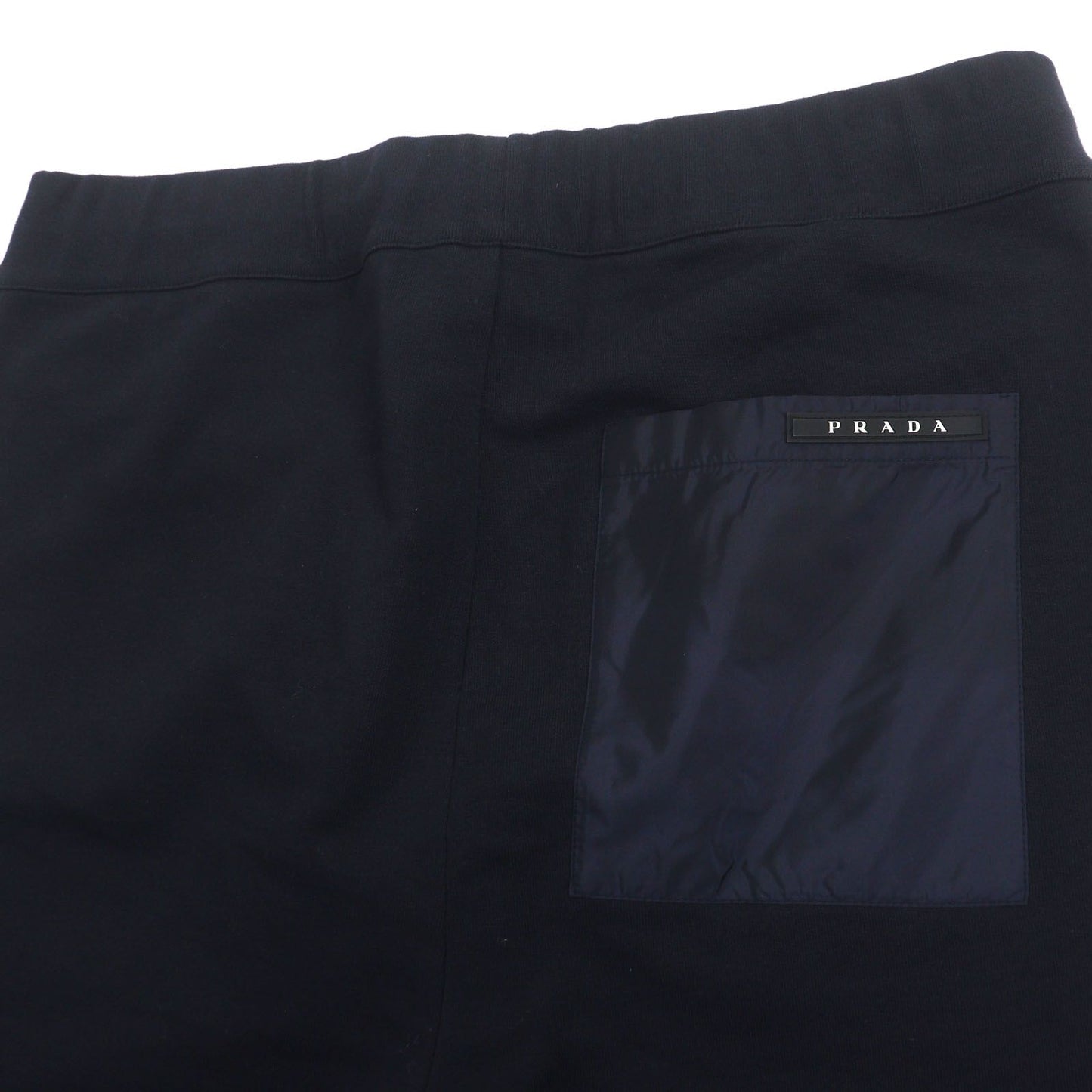 ▼Prada 2022 Sjp293 100% Cotton Logo Patch Nylon Pocket