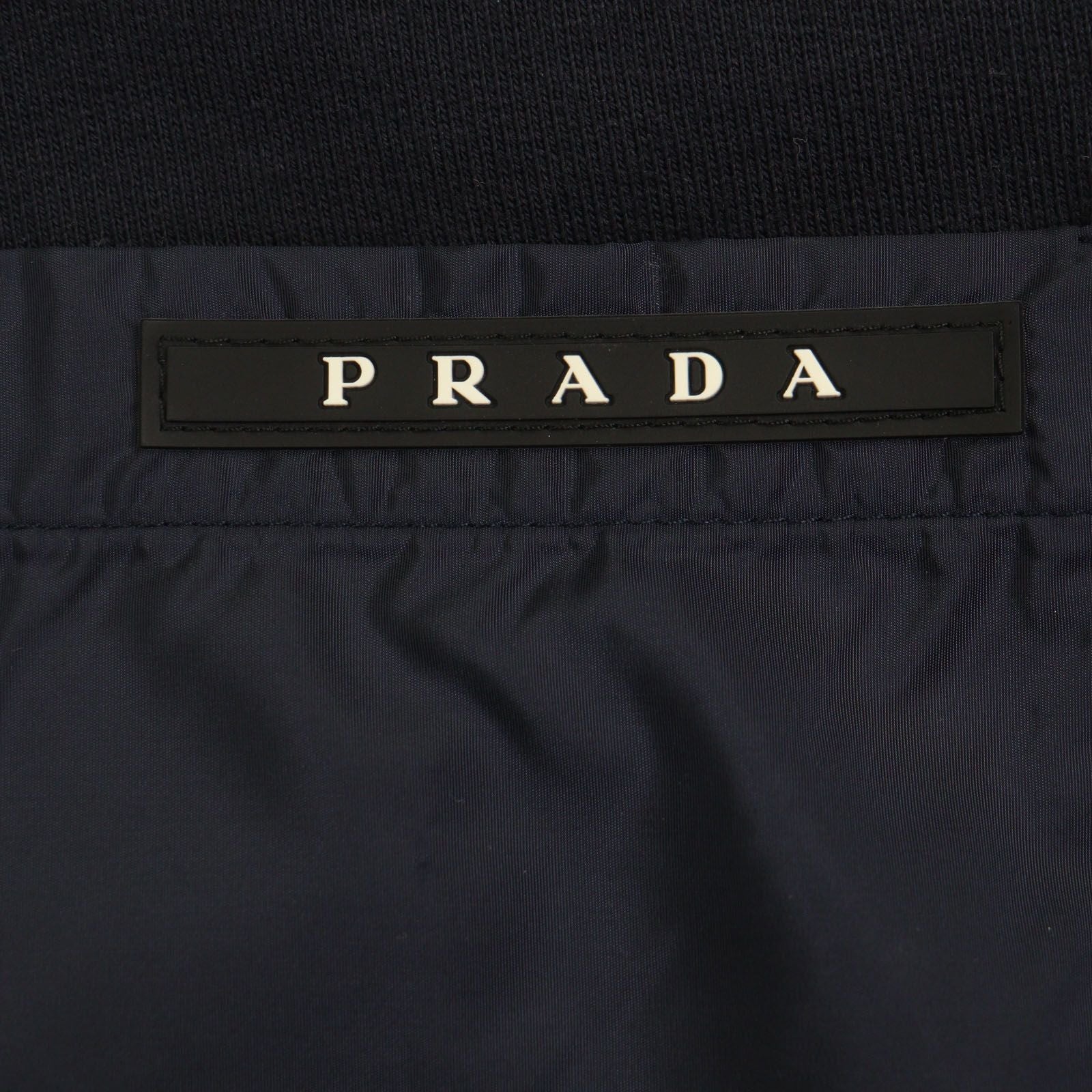 ▼Prada 2022 Sjp293 100% Cotton Logo Patch Nylon Pocket