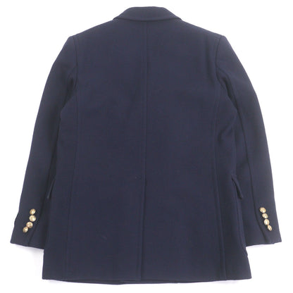 Extremely □Gucci 715703 100% Wool Emblem Logo Gold