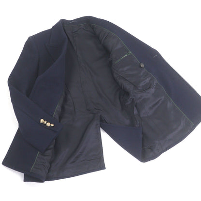 Extremely □Gucci 715703 100% Wool Emblem Logo Gold