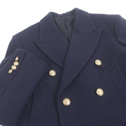 Extremely □Gucci 715703 100% Wool Emblem Logo Gold