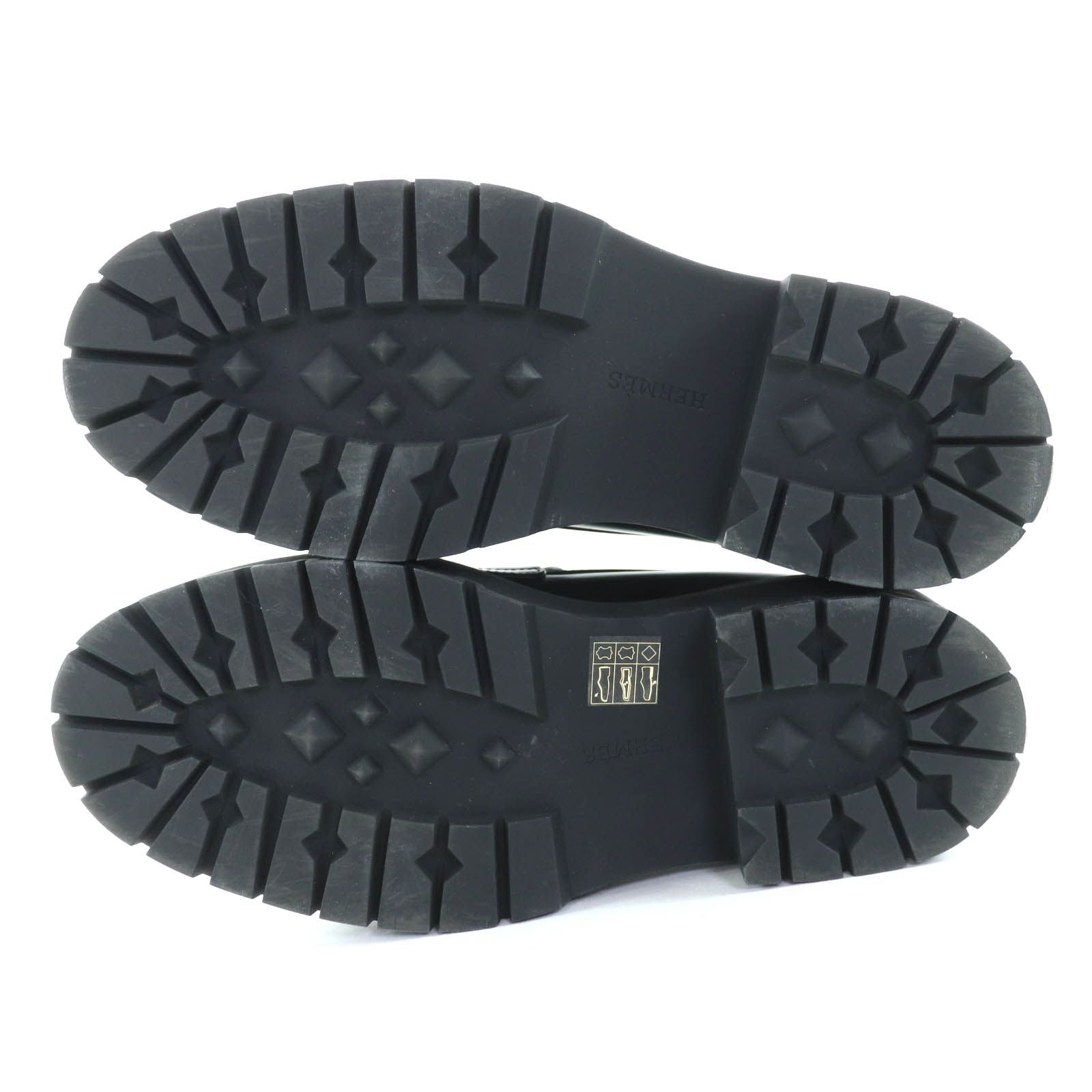 ◇Hermes Br232059z Hitch H Logo Chunky Rubber Sole Thick