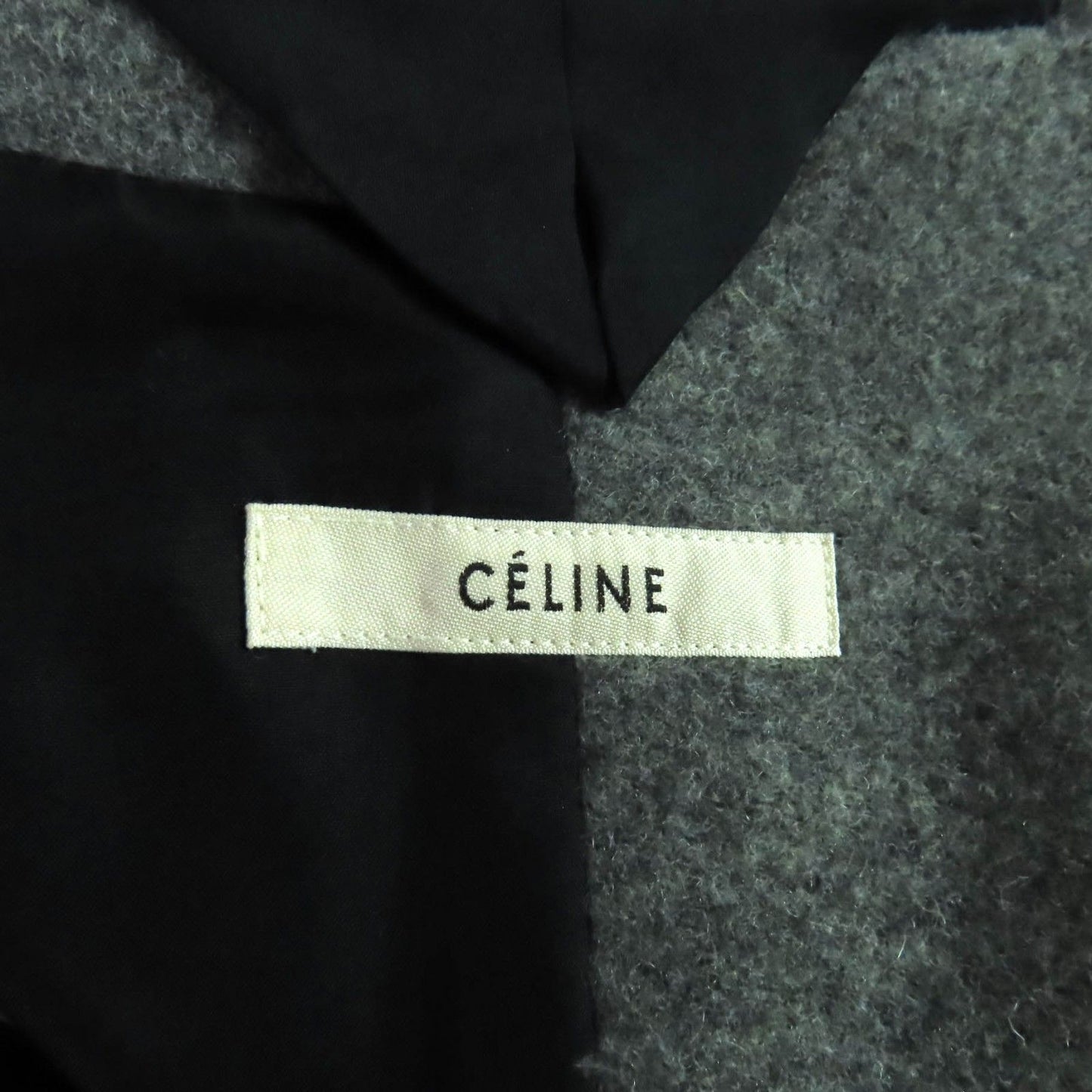 Celine 2 8h28/4904 Phoebe Period Front Open Crombie Coat