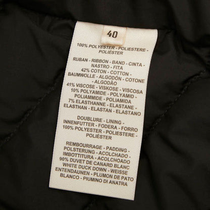 Hermes 23aw Serie Down Jacket Size 40 Black Polyester Down Feather Women's