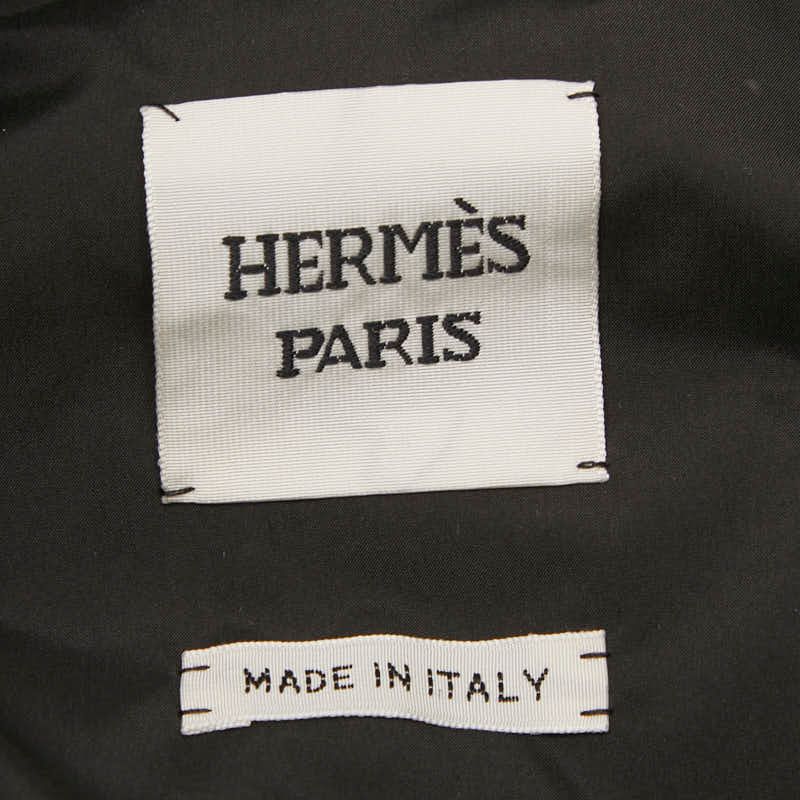 Hermes 23aw Serie Down Jacket Size 40 Black Polyester Down Feather Women's